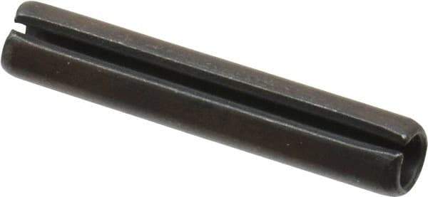 Value Collection - 5mm Diam x 28mm Long Slotted Spring Pin - Grade 1070-1080 Steel, Plain Finish - Exact Tool & Supply