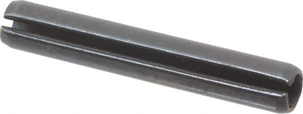 Value Collection - 5mm Diam x 32mm Long Slotted Spring Pin - Grade 1070-1080 Steel, Plain Finish - Exact Tool & Supply