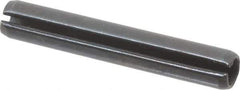 Value Collection - 5mm Diam x 32mm Long Slotted Spring Pin - Grade 1070-1080 Steel, Plain Finish - Exact Tool & Supply