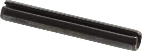 Value Collection - 5mm Diam x 35mm Long Slotted Spring Pin - Grade 1070-1080 Steel, Plain Finish - Exact Tool & Supply