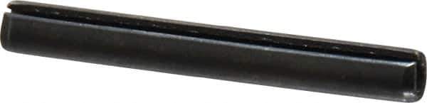 Value Collection - 5mm Diam x 40mm Long Slotted Spring Pin - Grade 1070-1080 Steel, Plain Finish - Exact Tool & Supply