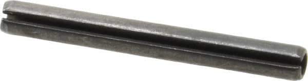 Value Collection - 5mm Diam x 45mm Long Slotted Spring Pin - Grade 1070-1080 Steel, Plain Finish - Exact Tool & Supply