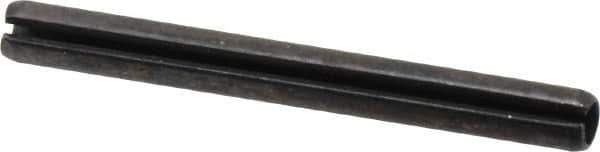 Value Collection - 5mm Diam x 50mm Long Slotted Spring Pin - Grade 1070-1080 Steel, Plain Finish - Exact Tool & Supply