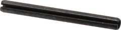 Value Collection - 5mm Diam x 50mm Long Slotted Spring Pin - Grade 1070-1080 Steel, Plain Finish - Exact Tool & Supply