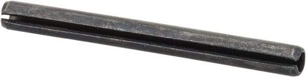 Value Collection - 5mm Diam x 55mm Long Slotted Spring Pin - Grade 1070-1080 Steel, Plain Finish - Exact Tool & Supply