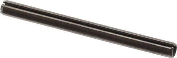 Value Collection - 5mm Diam x 60mm Long Slotted Spring Pin - Grade 1070-1080 Steel, Plain Finish - Exact Tool & Supply