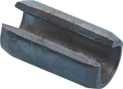 Value Collection - 6mm Diam x 12mm Long Slotted Spring Pin - Grade 1070-1080 Steel, Plain Finish - Exact Tool & Supply