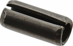 Value Collection - 6mm Diam x 14mm Long Slotted Spring Pin - Grade 1070-1080 Steel, Plain Finish - Exact Tool & Supply