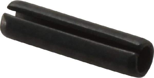 Value Collection - 6mm Diam x 24mm Long Slotted Spring Pin - Grade 1070-1080 Steel, Plain Finish - Exact Tool & Supply