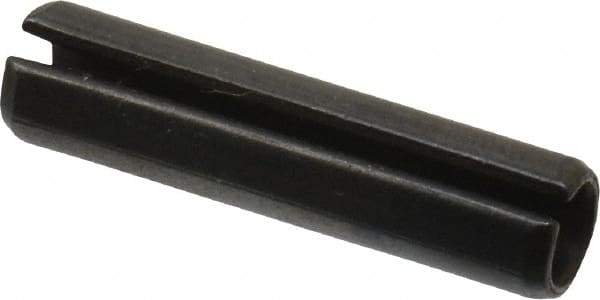 Value Collection - 6mm Diam x 26mm Long Slotted Spring Pin - Grade 1070-1080 Steel, Plain Finish - Exact Tool & Supply