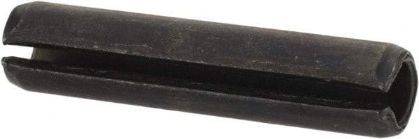 Value Collection - 6mm Diam x 28mm Long Slotted Spring Pin - Grade 1070-1080 Steel, Plain Finish - Exact Tool & Supply