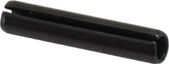 Value Collection - 6mm Diam x 30mm Long Slotted Spring Pin - Grade 1070-1080 Steel, Plain Finish - Exact Tool & Supply
