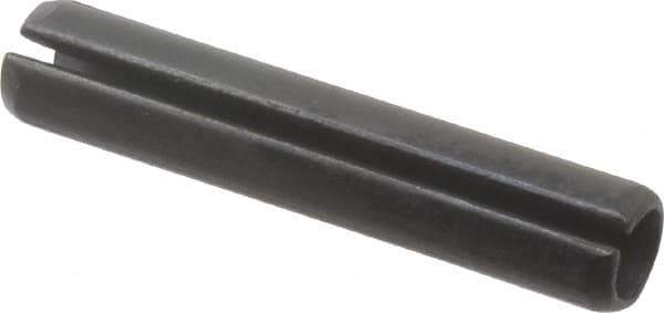 Value Collection - 6mm Diam x 32mm Long Slotted Spring Pin - Grade 1070-1080 Steel, Plain Finish - Exact Tool & Supply