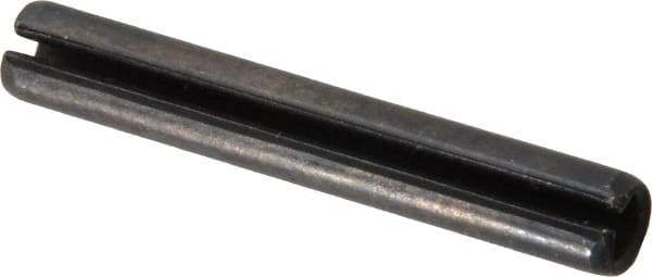 Value Collection - 6mm Diam x 40mm Long Slotted Spring Pin - Grade 1070-1080 Steel, Plain Finish - Exact Tool & Supply