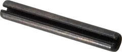 Value Collection - 6mm Diam x 40mm Long Slotted Spring Pin - Grade 1070-1080 Steel, Plain Finish - Exact Tool & Supply