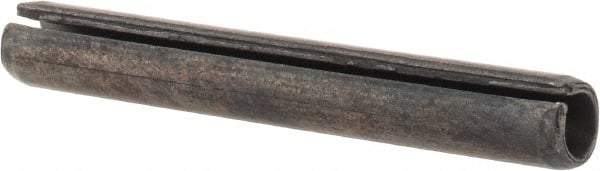 Value Collection - 6mm Diam x 45mm Long Slotted Spring Pin - Grade 1070-1080 Steel, Plain Finish - Exact Tool & Supply