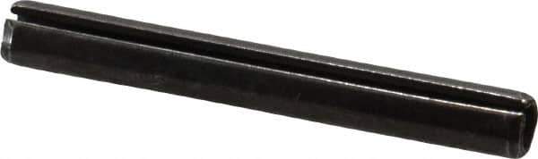 Value Collection - 6mm Diam x 50mm Long Slotted Spring Pin - Grade 1070-1080 Steel, Plain Finish - Exact Tool & Supply