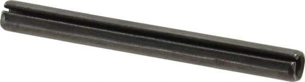 Value Collection - 6mm Diam x 60mm Long Slotted Spring Pin - Grade 1070-1080 Steel, Plain Finish - Exact Tool & Supply
