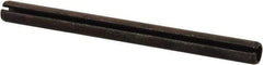 Value Collection - 6mm Diam x 75mm Long Slotted Spring Pin - Grade 1070-1080 Steel, Plain Finish - Exact Tool & Supply
