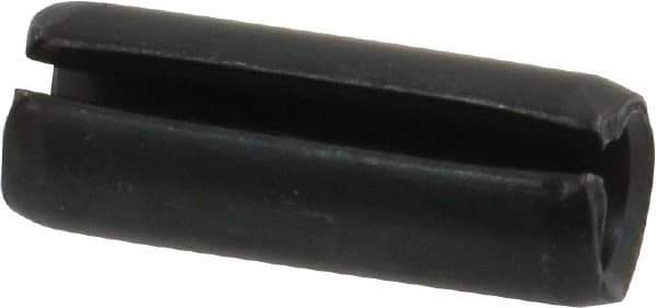 Value Collection - 8mm Diam x 22mm Long Slotted Spring Pin - Grade 1070-1080 Steel, Plain Finish - Exact Tool & Supply