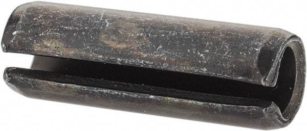Value Collection - 8mm Diam x 24mm Long Slotted Spring Pin - Grade 1070-1080 Steel, Plain Finish - Exact Tool & Supply