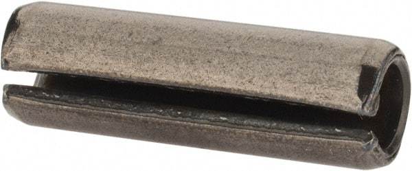 Value Collection - 8mm Diam x 26mm Long Slotted Spring Pin - Grade 1070-1080 Steel, Plain Finish - Exact Tool & Supply