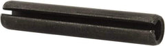 Value Collection - 8mm Diam x 45mm Long Slotted Spring Pin - Grade 1070-1080 Steel, Plain Finish - Exact Tool & Supply