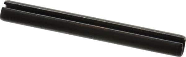 Value Collection - 8mm Diam x 70mm Long Slotted Spring Pin - Grade 1070-1080 Steel, Plain Finish - Exact Tool & Supply