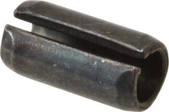 Value Collection - 10mm Diam x 20mm Long Slotted Spring Pin - Grade 1070-1080 Steel, Plain Finish - Exact Tool & Supply