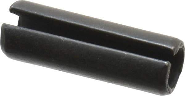 Value Collection - 10mm Diam x 30mm Long Slotted Spring Pin - Grade 1070-1080 Steel, Plain Finish - Exact Tool & Supply