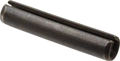 Value Collection - 10mm Diam x 50mm Long Slotted Spring Pin - Grade 1070-1080 Steel, Plain Finish - Exact Tool & Supply