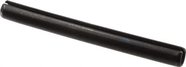 Value Collection - 10mm Diam x 100mm Long Slotted Spring Pin - Grade 1070-1080 Steel, Plain Finish - Exact Tool & Supply