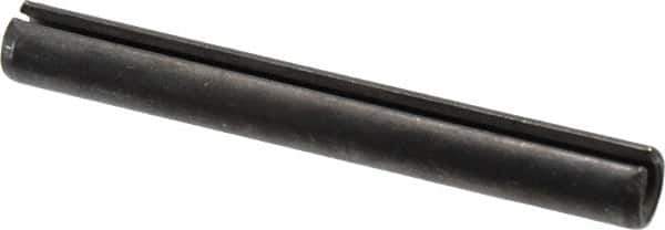 Value Collection - 12mm Diam x 100mm Long Slotted Spring Pin - Grade 1070-1080 Steel, Plain Finish - Exact Tool & Supply