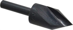 M.A. Ford - 5/8" Head Diam, 1/4" Shank Diam, 1 Flute 60° High Speed Steel Countersink - Bright Finish, 2-1/4" OAL, 0.06" Nose Diam, Single End, Straight Shank, Right Hand Cut - Exact Tool & Supply