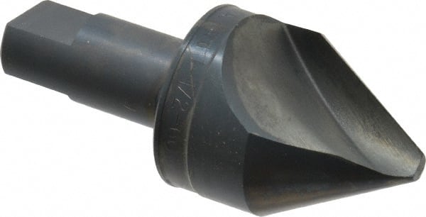 M.A. Ford - 1-1/2" Head Diam, 3/4" Shank Diam, 1 Flute 60° High Speed Steel Countersink - Exact Tool & Supply
