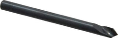 M.A. Ford - 1/8" Head Diam, 1/8" Shank Diam, 1 Flute 82° High Speed Steel Countersink - Bright Finish, 1-1/2" OAL, 0.03" Nose Diam, Single End, Straight Shank, Right Hand Cut - Exact Tool & Supply