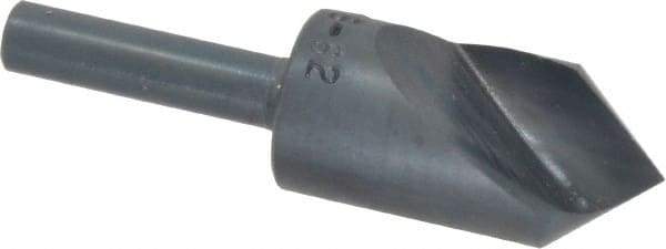 M.A. Ford - 5/8" Head Diam, 1/4" Shank Diam, 1 Flute 82° High Speed Steel Countersink - Bright Finish, 2-1/4" OAL, 0.06" Nose Diam, Single End, Straight Shank, Right Hand Cut - Exact Tool & Supply