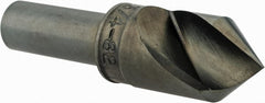 M.A. Ford - 3/4" Head Diam, 1/2" Shank Diam, 1 Flute 82° High Speed Steel Countersink - Exact Tool & Supply