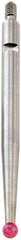 Starrett - 0.8mm Ball Diam, Carbide, Ball Test Indicator Contact Point - 1-5/16" Contact Point Length, Use with Starrett 811 & 811M Dial Test Indicators - Exact Tool & Supply