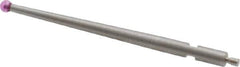 SPI - 2mm Ball Diam, Ruby, Ball Test Indicator Contact Point - 1-7/16" Contact Point Length, Use with Brown & Sharpe Test Indicators - Exact Tool & Supply
