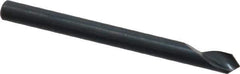 M.A. Ford - 1/8" Head Diam, 1/8" Shank Diam, 1 Flute 90° High Speed Steel Countersink - Bright Finish, 1-1/2" OAL, 0.03" Nose Diam, Single End, Straight Shank, Right Hand Cut - Exact Tool & Supply