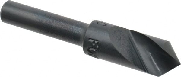 M.A. Ford - 3/8" Head Diam, 1/4" Shank Diam, 1 Flute 90° High Speed Steel Countersink - Exact Tool & Supply