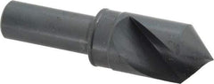 M.A. Ford - 3/4" Head Diam, 1/2" Shank Diam, 1 Flute 90° High Speed Steel Countersink - Bright Finish, 2-3/4" OAL, 0.12" Nose Diam, Single End, Straight Shank, Right Hand Cut - Exact Tool & Supply