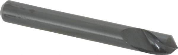 M.A. Ford - 3/16" Head Diam, 3/16" Shank Diam, 1 Flute 100° High Speed Steel Countersink - Bright Finish, 1-1/2" OAL, 0.045" Nose Diam, Single End, Straight Shank, Right Hand Cut - Exact Tool & Supply