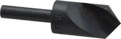 M.A. Ford - 5/8" Head Diam, 1/4" Shank Diam, 1 Flute 100° High Speed Steel Countersink - Bright Finish, 2-1/4" OAL, 0.06" Nose Diam, Single End, Straight Shank, Right Hand Cut - Exact Tool & Supply