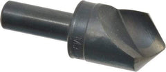 M.A. Ford - 1" Head Diam, 1/2" Shank Diam, 1 Flute 100° High Speed Steel Countersink - Bright Finish, 2-3/4" OAL, 0.12" Nose Diam, Single End, Straight Shank, Right Hand Cut - Exact Tool & Supply
