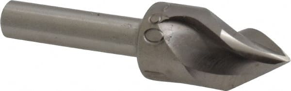 M.A. Ford - 1/2" Head Diam, 1/4" Shank Diam, 3 Flute 60° High Speed Steel Countersink - Exact Tool & Supply