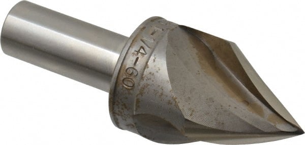 M.A. Ford - 1-1/4" Head Diam, 5/8" Shank Diam, 3 Flute 60° High Speed Steel Countersink - Exact Tool & Supply