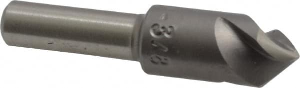 M.A. Ford - 3/8" Head Diam, 1/4" Shank Diam, 3 Flute 82° High Speed Steel Countersink - Exact Tool & Supply