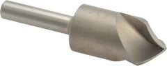 M.A. Ford - 5/8" Head Diam, 1/4" Shank Diam, 3 Flute 90° High Speed Steel Countersink - Bright Finish, 2-1/4" OAL, 0.19" Nose Diam, Single End, Straight Shank, Right Hand Cut - Exact Tool & Supply